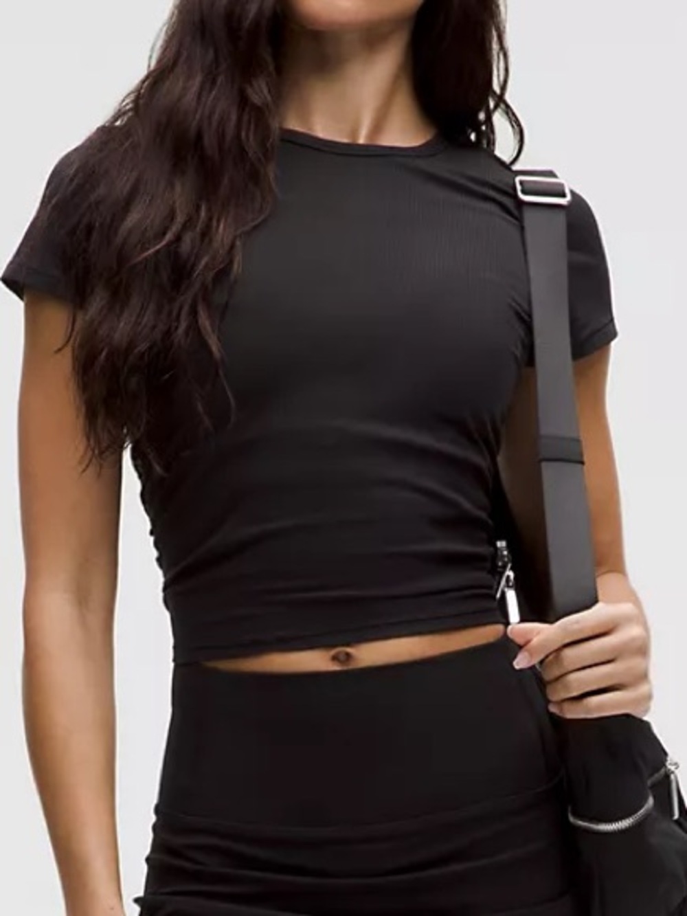LULULEMON All It Takes Ribbed Nulu T-Shirt | Black | Size S